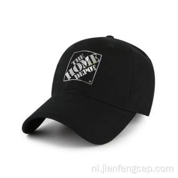 katoenen twill dad hat Met zilverfoliedruk